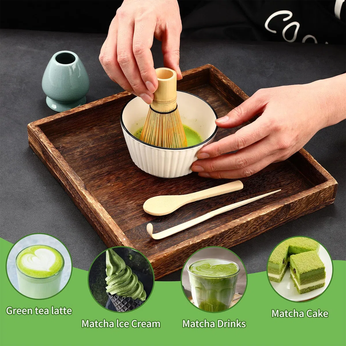 Frusta al Matcha 5 pezzi Kit Frustino the Matcha Frusta di bambù