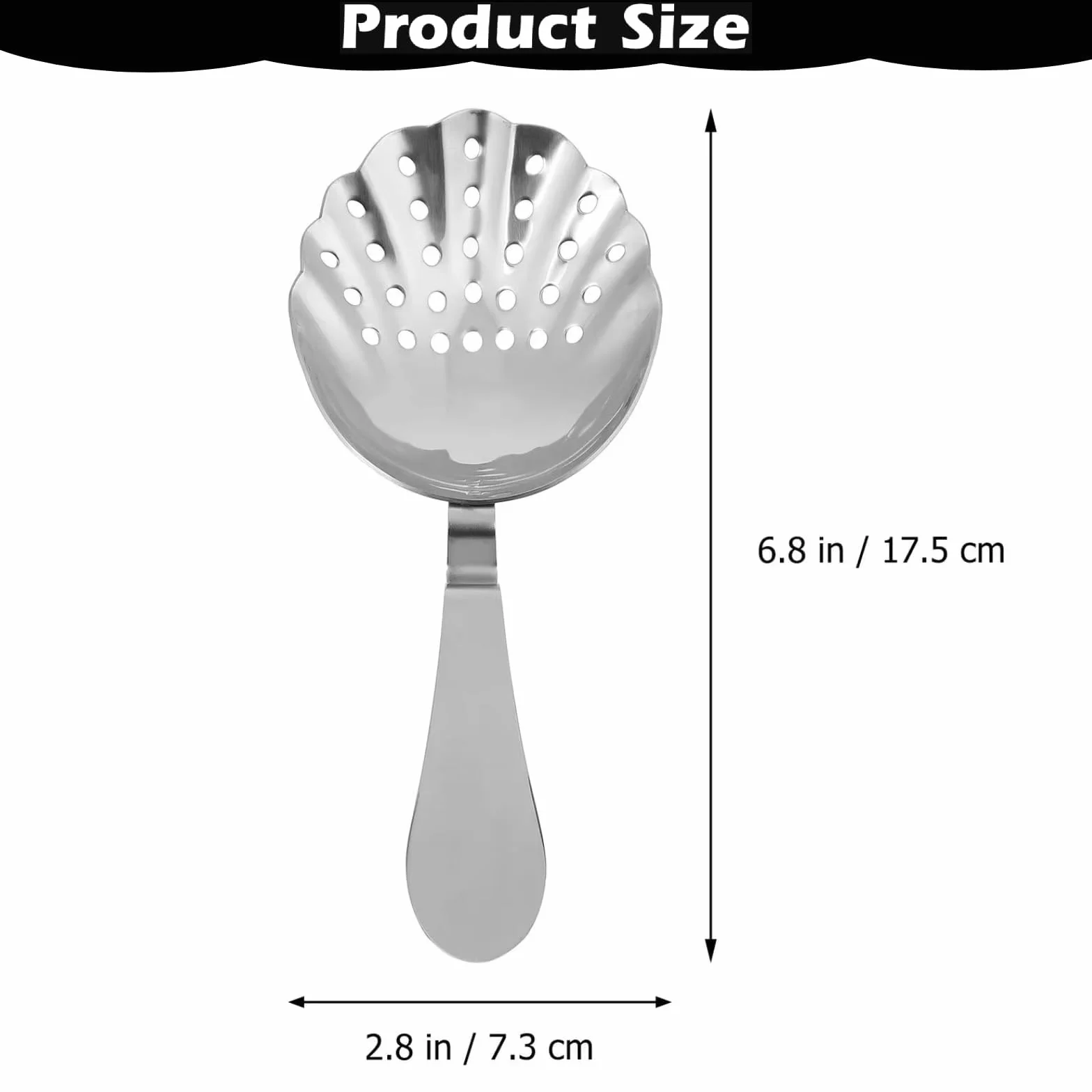 Julep Strainer, Filtro da Cocktail Professionale in Acciaio Inossidabile per Bar per Bar Domestico o Commerciale
