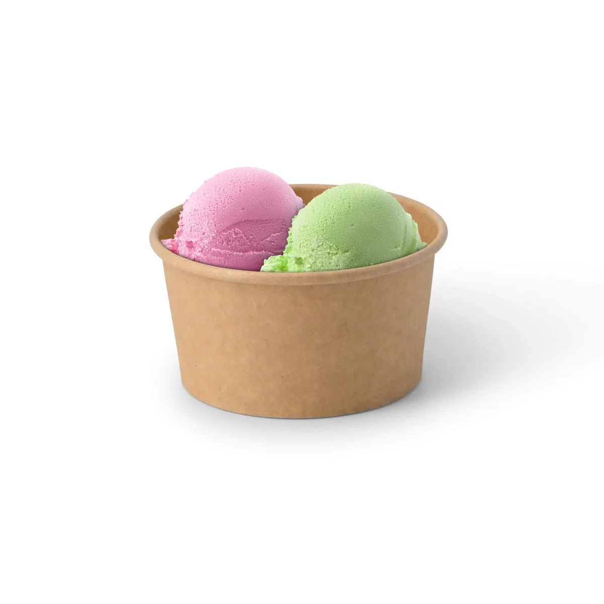 BIOZOYG 50 Pezzi Coppa gelato di cartone 150 ml marrone - coppette usa e getta senza plastica e riciclabile - coppette dessert bicchieri carta