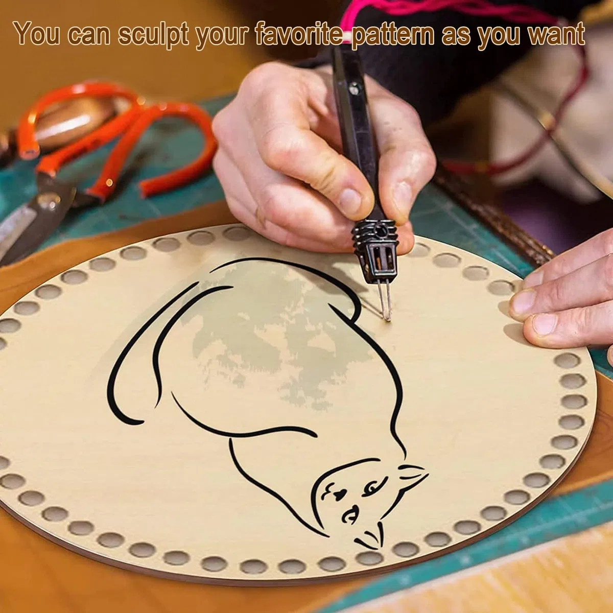 Dfuqanb 2 Pezzi Legno Naturale Fondo Cesto(20x20cm), Pavimento in legno per uncinetto, Uncinetto Cestino Base In Legno, per la tessitura di cesti fai-da-te Per la decorazione domestica