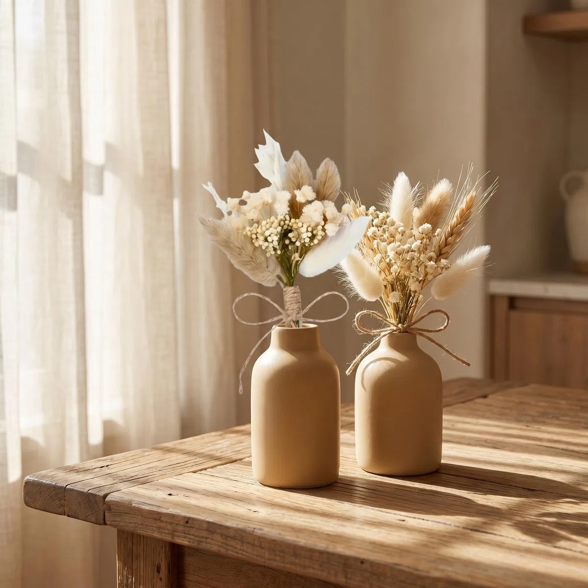 6PCS Mini Fiore Seccato Bouquet Fiori, Fiori Secchi Naturali, Veri Petali e Foglie Pressati per Resina, Fiori Secchi Decorativi per Casa Giardino Feste Ufficio per Fai da Te