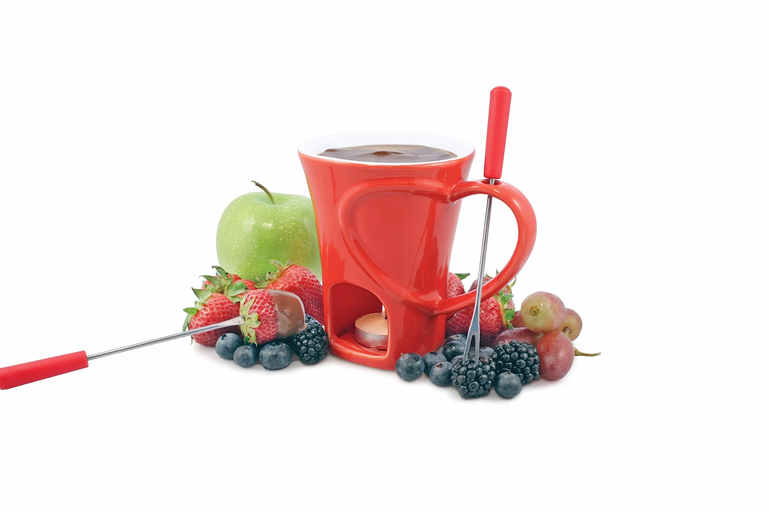 Swissmar F12066 4-Piece Sweetheart Cioccolato Fonduta Mug Set by Swissmar