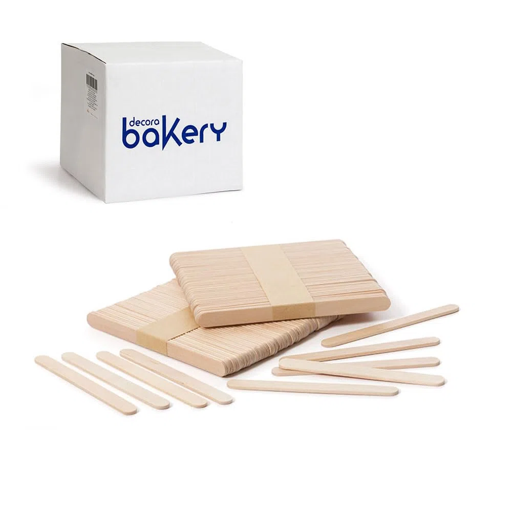 Decora, 9280114 Confezione da 5000 Legno di Betulla, idonee al contatto alimentare, per realizzare gelati, biscotti o dolci su stecco, Dim. 10 x h 93 mm