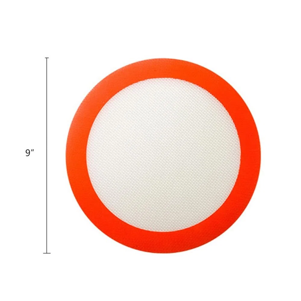 3 tappetini da forno in silicone, rotondi da 22,9 cm, per torta, in silicone antiaderente, riutilizzabili, resistenti al calore, per biscotti, macaron, pane e pasticceria