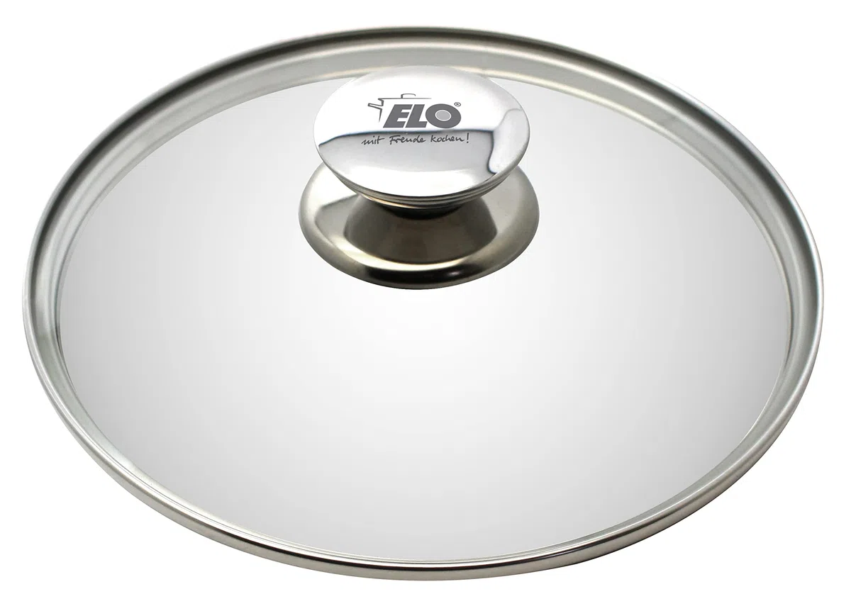 ELO 73033 Galant - Coperchio in vetro con bottone in acciaio INOX, 32 cm