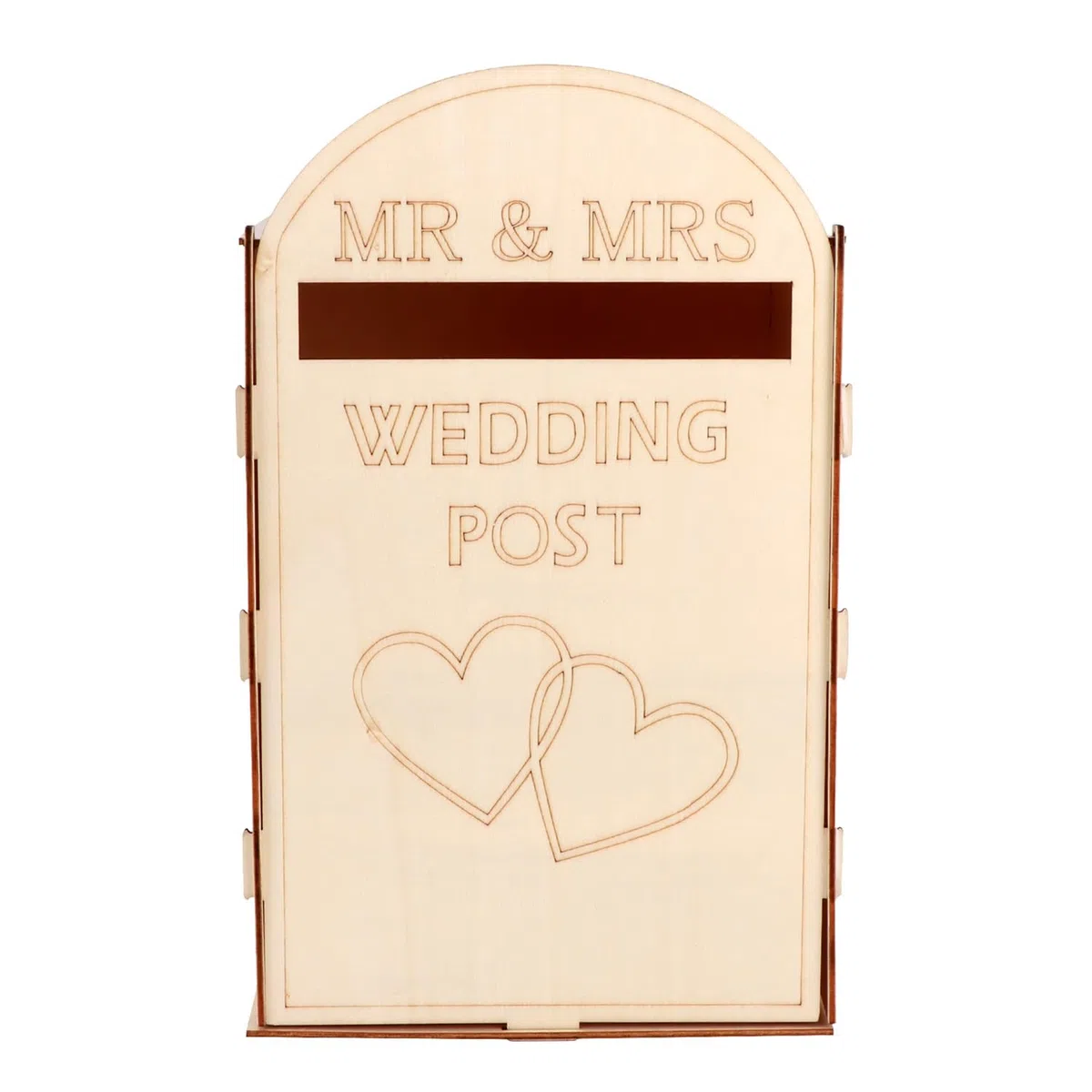 Ragyzity Cassetta postale rustica in legno per matrimonio, scatola porta carte per lettere e regali, cassetta postale fai da te con fessura per buste, eleganti decorazioni per ricevimenti