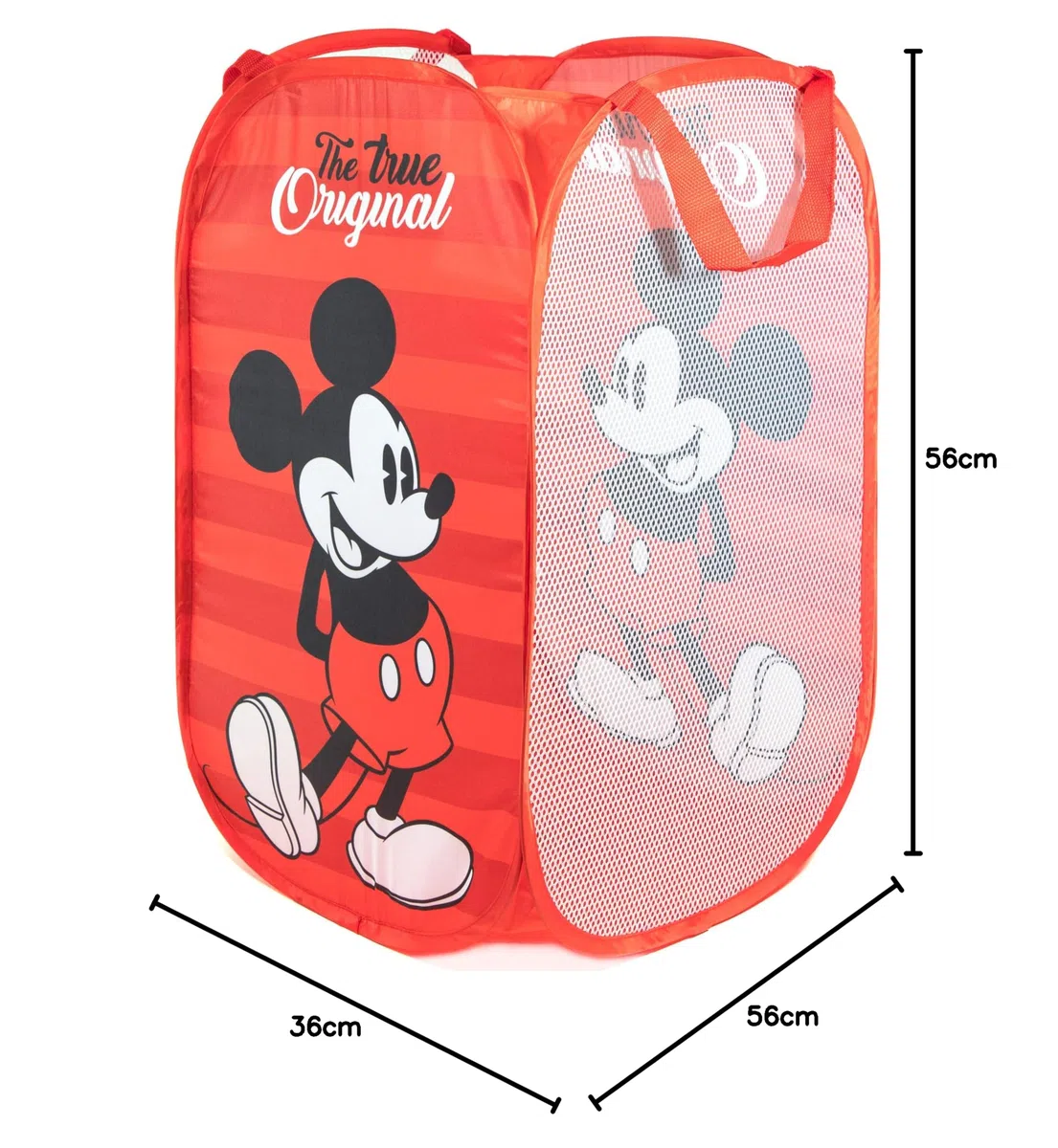 Jay Franco Disney Mickey Mouse - Cesto portabiancheria pop-up da 80 l, per vestiti o giocattoli