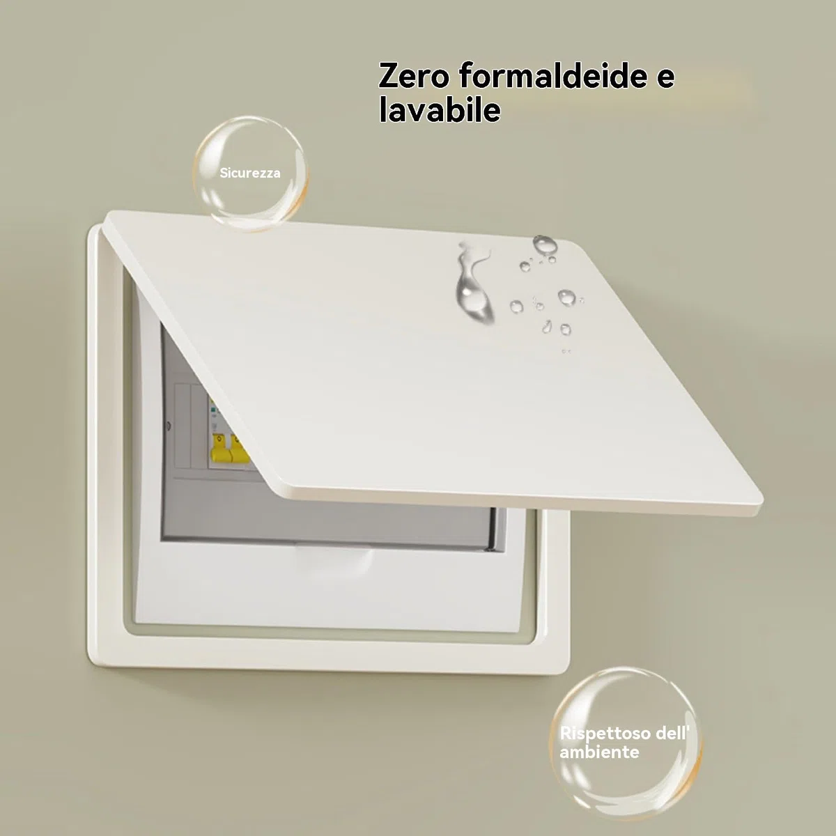 Generico Copri quadro elettrico, Coperchio Decorativo for Quadro Elettrico Copertura for Contatore Di Luce Scatola Di Distribuzione Contatore Flip Nascondi Decorazione Domestica (25 * 20CM)