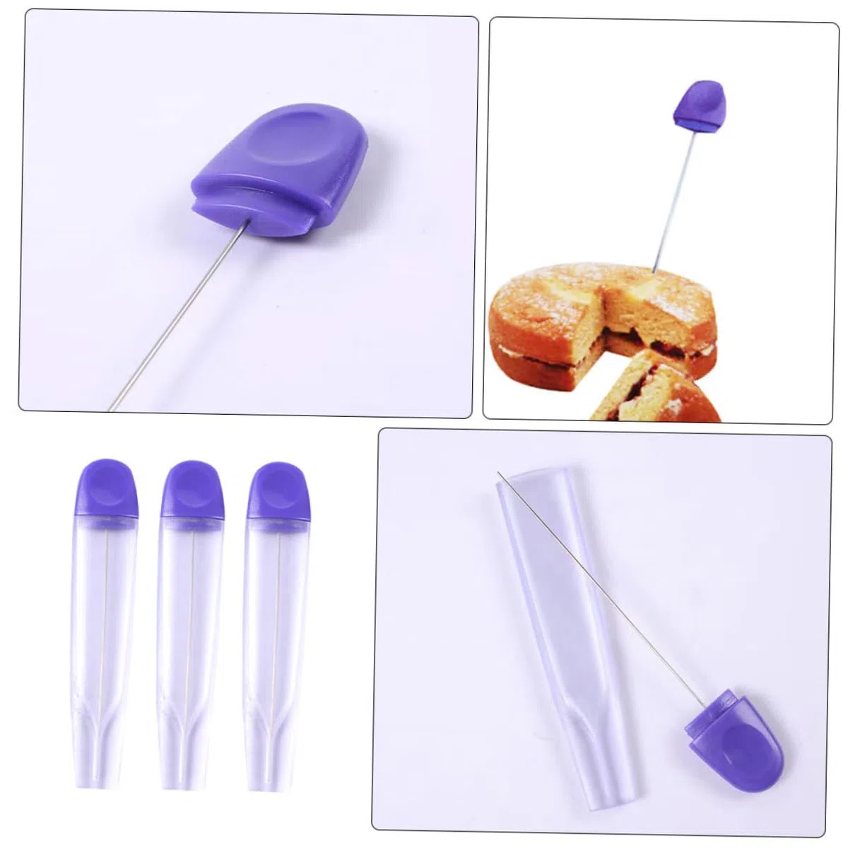 PartyKindom 6sets Tester per Torte Inossidabile Aghi per Verifica Cottura Dolci e Cake Design Strumenti da Cucina Cake Testing e Decorazione Fai Te