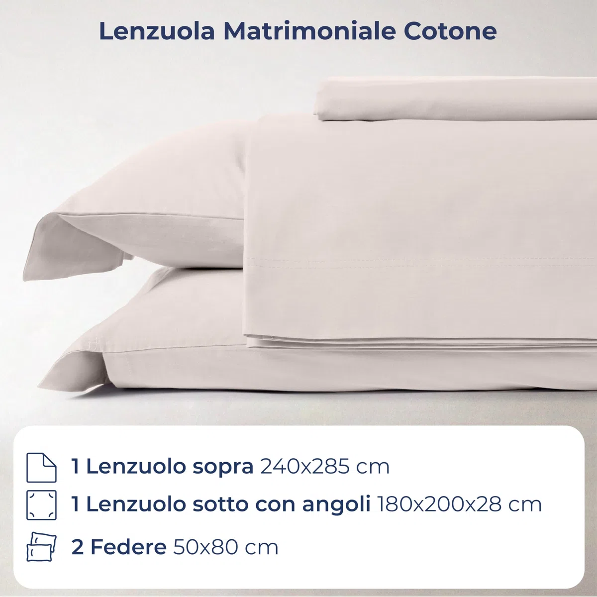 Caleffi - Lenzuola Matrimoniali Cotone 180x200 - Completo Lenzuola Matrimoniali Cotone con Angoli - Morbido, Traspirante e Ipoallergenico - Colore Vivo - Certificato Oeko Tex