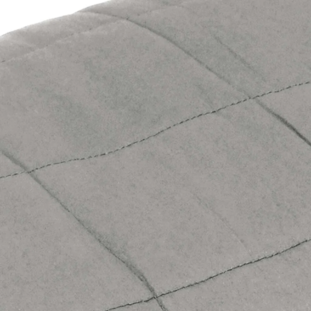 vidaXL Coperta Ponderata Grigia 200x200 cm 9 kg Tessuto