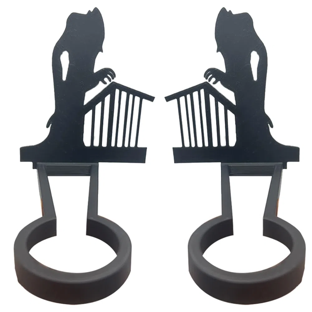 Portacandele Nosferatu Ghost Shadow Caster, Portacandele Tealight Halloween Horror, Candelabri Spettrali in Metallo Decorazioni for la Casa Gotica
