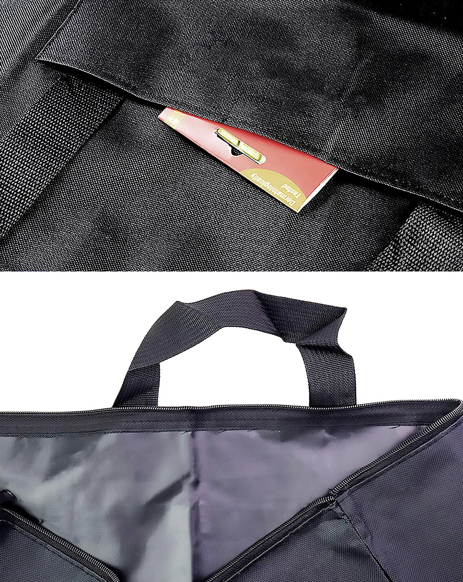 INHEMI Borsa da tavola da disegno A2, impermeabile, per disegno, pittura, schizzo, borsa portafogli per trasporto e protezione per schienali, grande formato, 25,8 x 21,1", nero, nero, nero, 25,8 x
