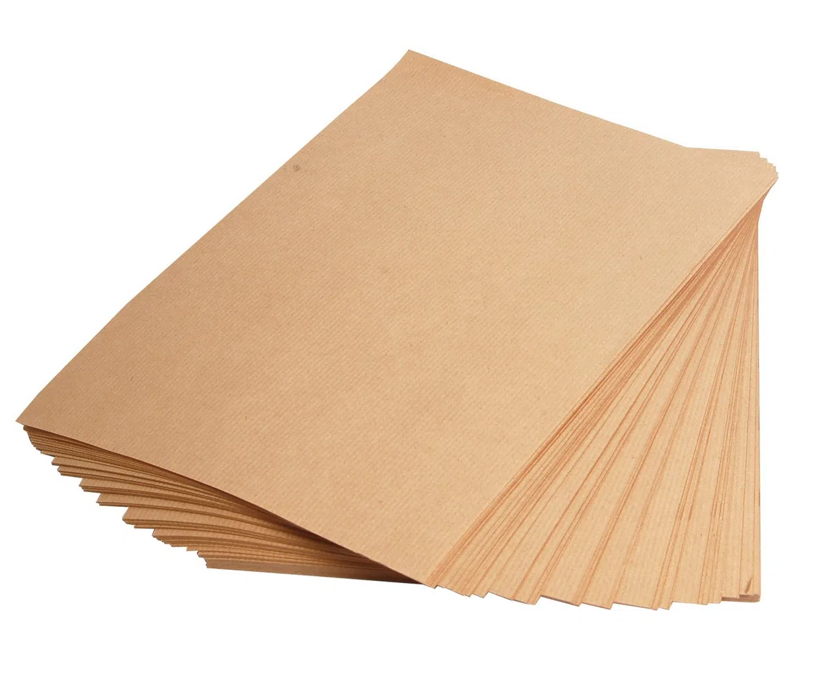 Clairefontaine 396004C Confezione carta Kraft - 100 Fogli di carta Kraft Vergata Marrone A4 21x29,7 cm 90g - Carta Double Face per lo schizzo e il disegno