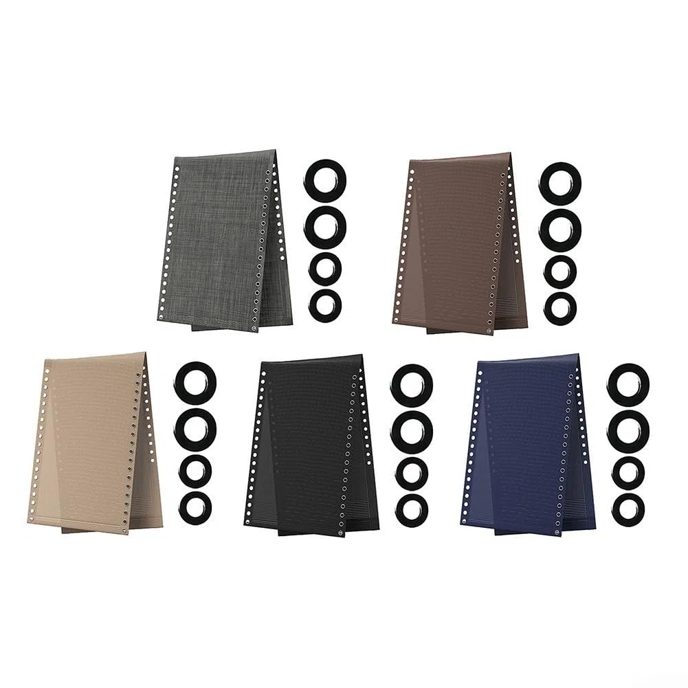 Tessuto di ricambio per sedia Gravity, 160 x 48 cm, tessuto a rete traspirante con corde per la riparazione del salotto anti-reclinabile, per una copertura esterna di lunga durata per campeggio e