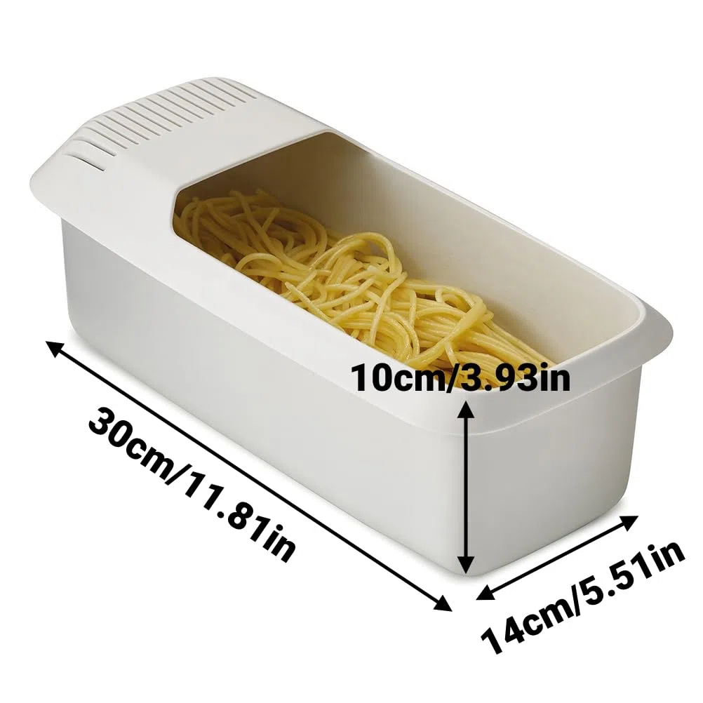 Cuoci Pasta per Microonde con Colino, Cuoci Pasta Ramen Resistente al Calore, Cottura Facile e Veloce della Pasta Macchina per Pasta Antiaderente Pentola a Vapore