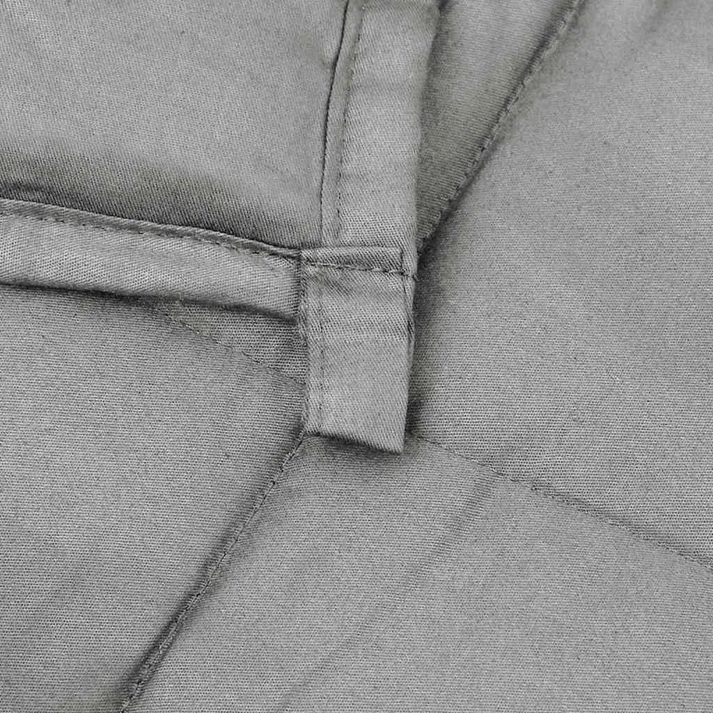 vidaXL Coperta Ponderata Grigia 200x200 cm 9 kg Tessuto