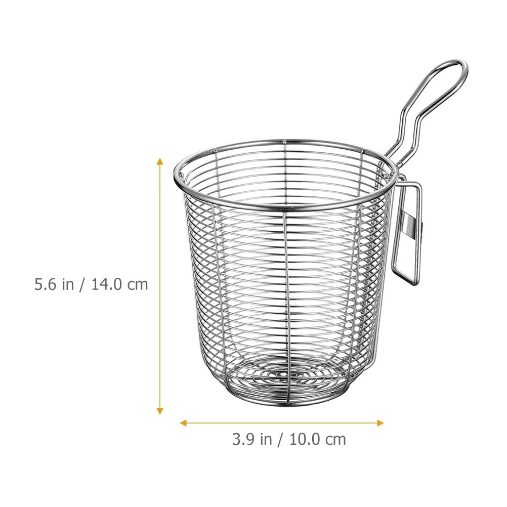 DOITOOL Colino Da Cucina in Acciaio Inox 304 Resistente Al Calore Cucchiaio Filtrante Per Pasta E Zuppe Scolapasta Per Pentola Con Gancio Utensile Per Cottura E Cottura Di Noodle 3.9X3.9X2.8 Pollici