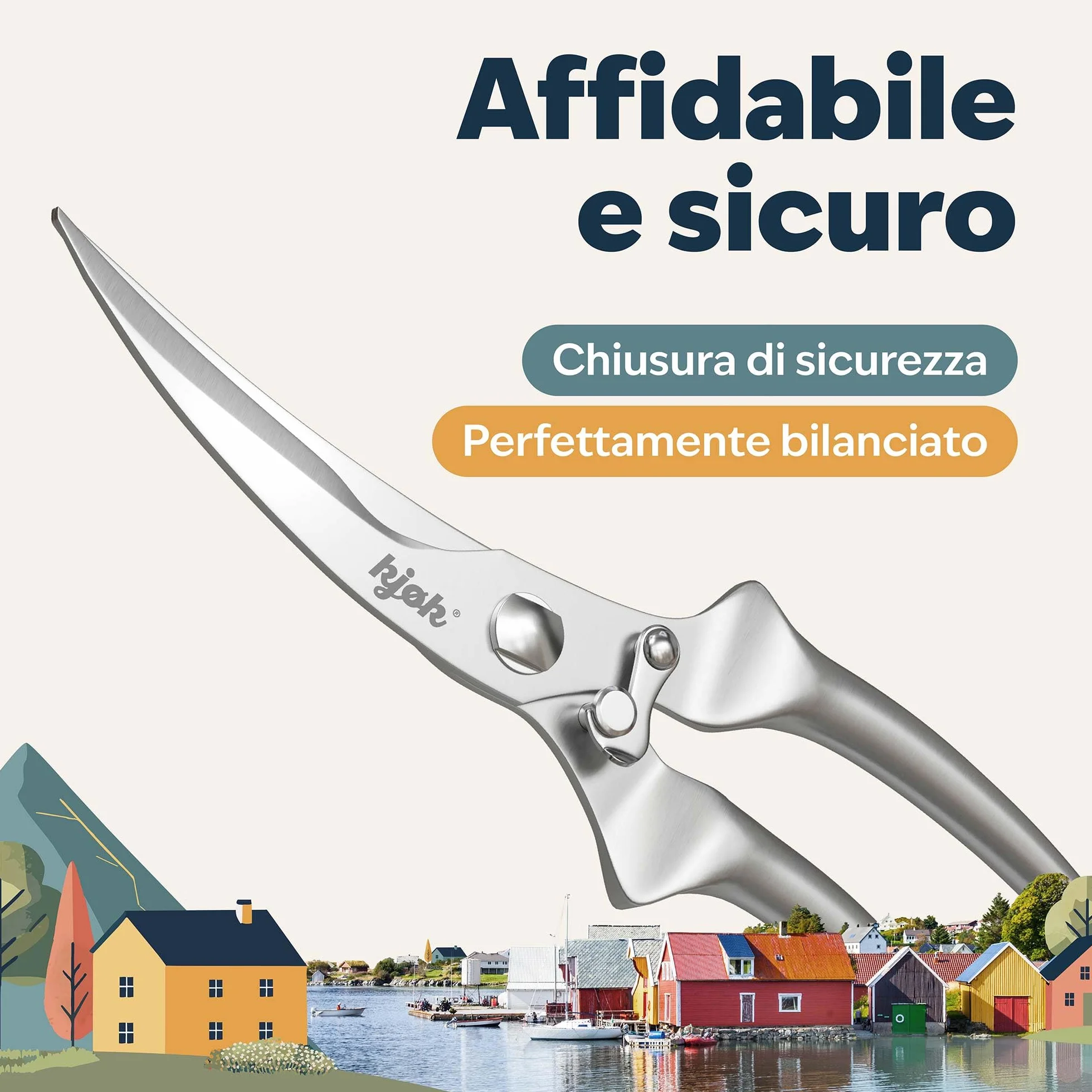 Forbice da Cucina in Acciaio Inox per Pollame - Premium Forbice Multiuso per Pollo, Oca, Anatra