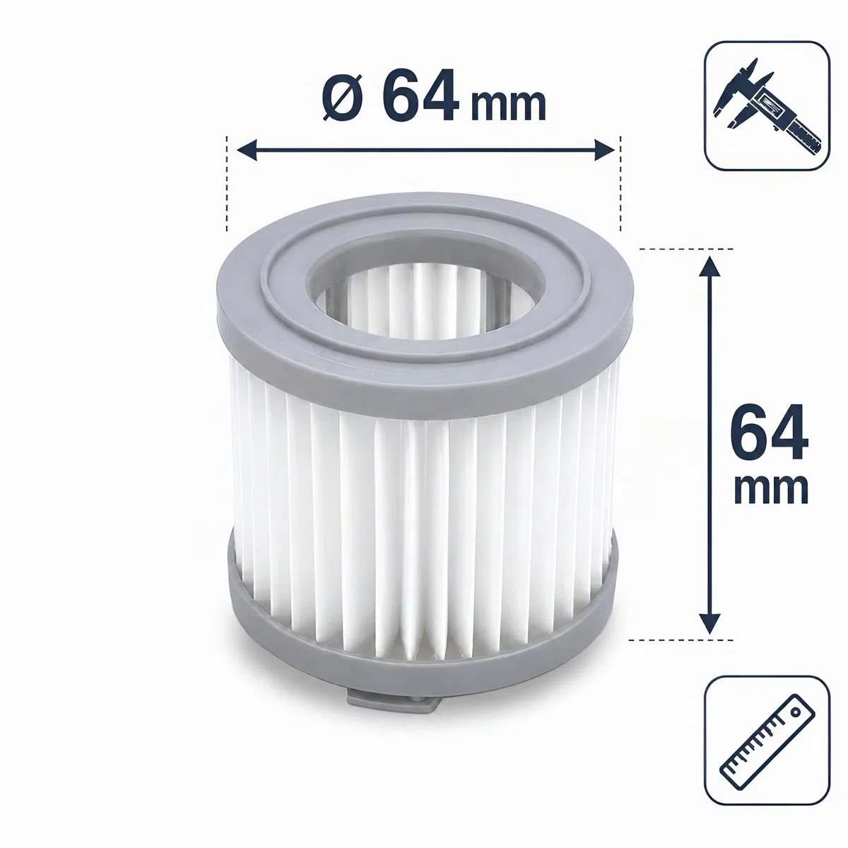 MIRTUX Kit filtri per aspirapolvere Cecotec Conga Rockstar (eccetto 8xx, 890) e Xiaomi Jimmy jv Confezione da 4 - Ricambi per aspirapolvere Xiaomi Jimmy e Conga Rockstar - Accessori di qualità