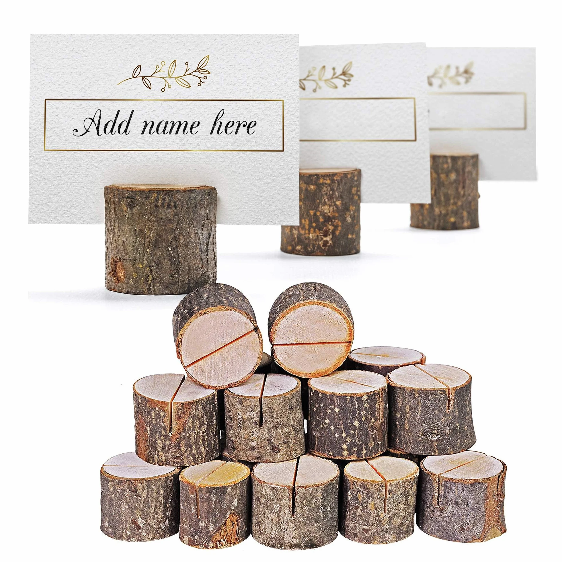 THE TWIDDLERS 50 Segnaposto in Legno di Pino per Matrimonio, 3 cm