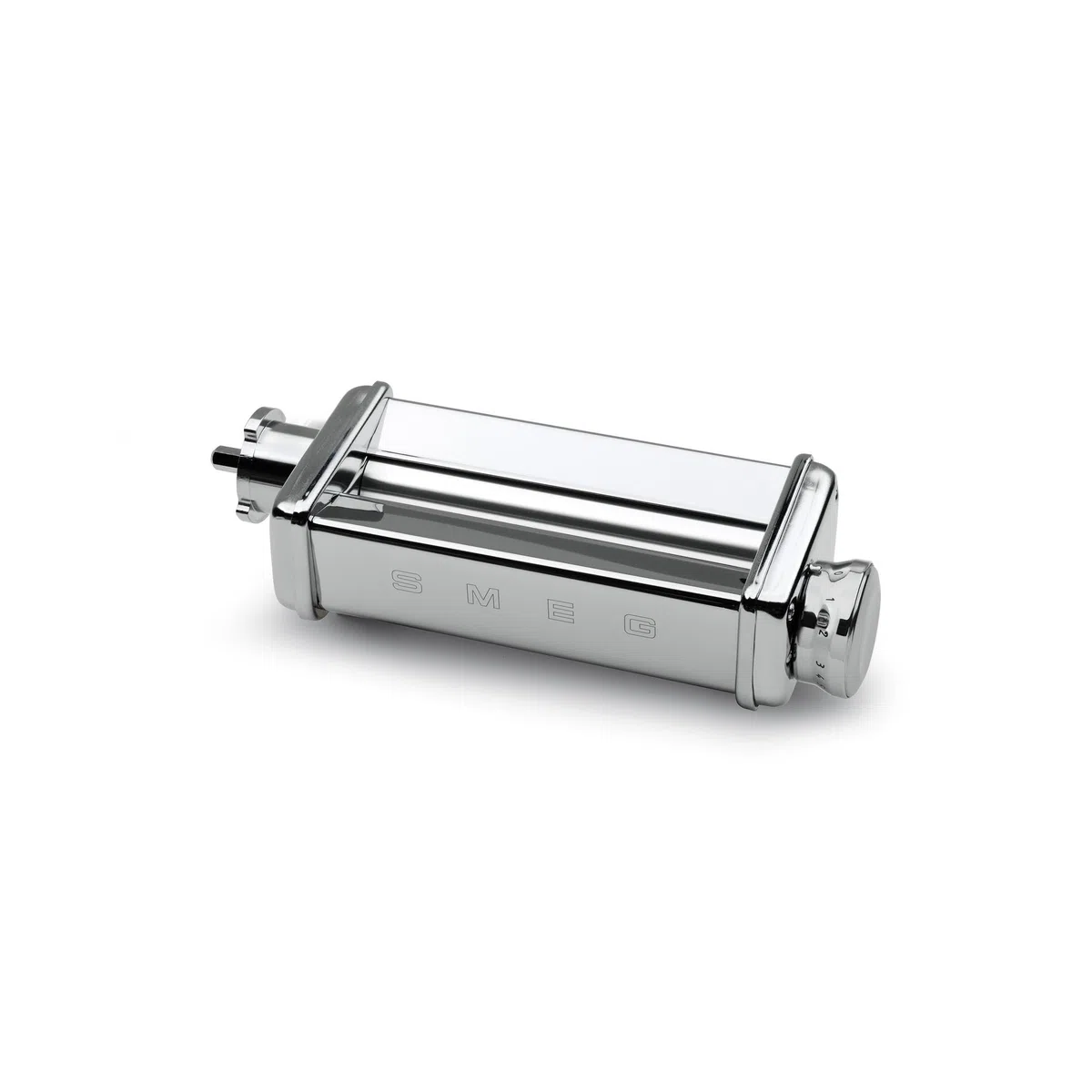 Smeg, Accessorio per la Sfoglia SMPR01 per Impastatrice, 10 Livelli di Regolazione Spessore, in Acciaio Cromato, Compatibile con Impastatrice Planetaria Smeg SMF01/02/03/13, 54x240x85 mm
