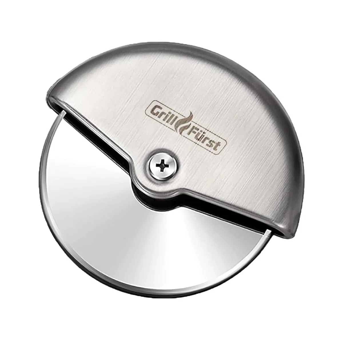 Grillfürst Rotella Tagliapizza Professionale 10 cm - Taglia pizza in acciaio Inox senza manico per un taglio netto e preciso - Occupa pochissimo spazio ed e’ facile da pulire