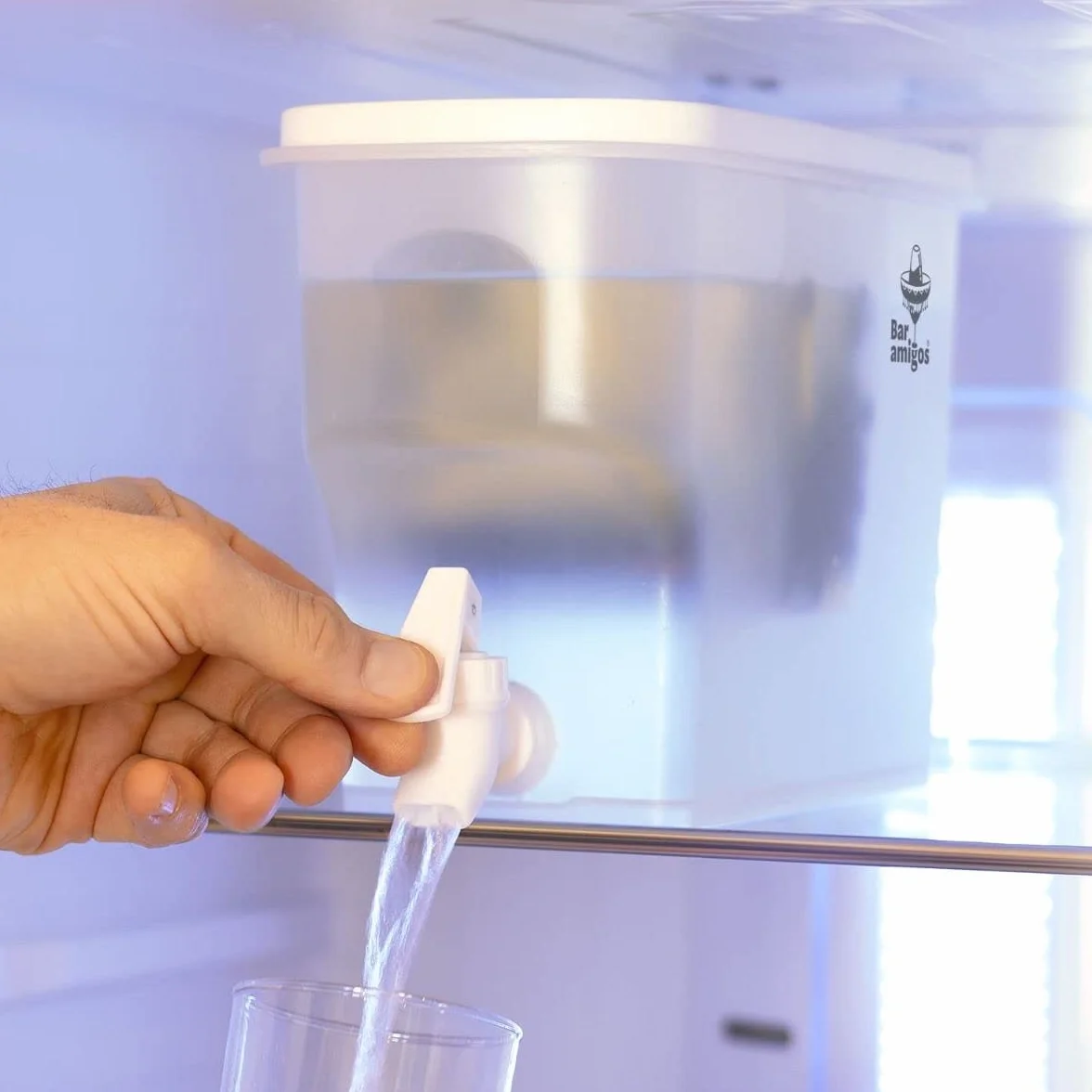 Bar Amigos Contenitore per infusione di frutta 3,5 l PETG rubinetto bevande serbatoio