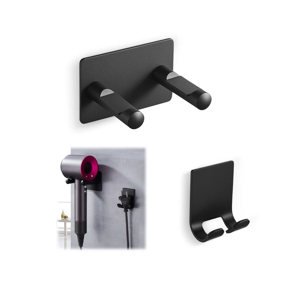 Supporto per asciugacapelli Dyson Supersonic installato in Camera da Letto, Bagno e Bagno