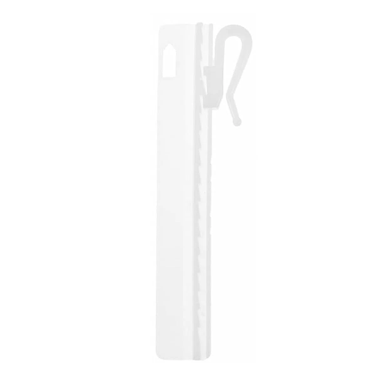 Sistema a cricchetto in plastica regolabile da 50 pezzi, gancio di regolazione in plastica per tende bianche con ganci a pieghe pizzicate per finestre