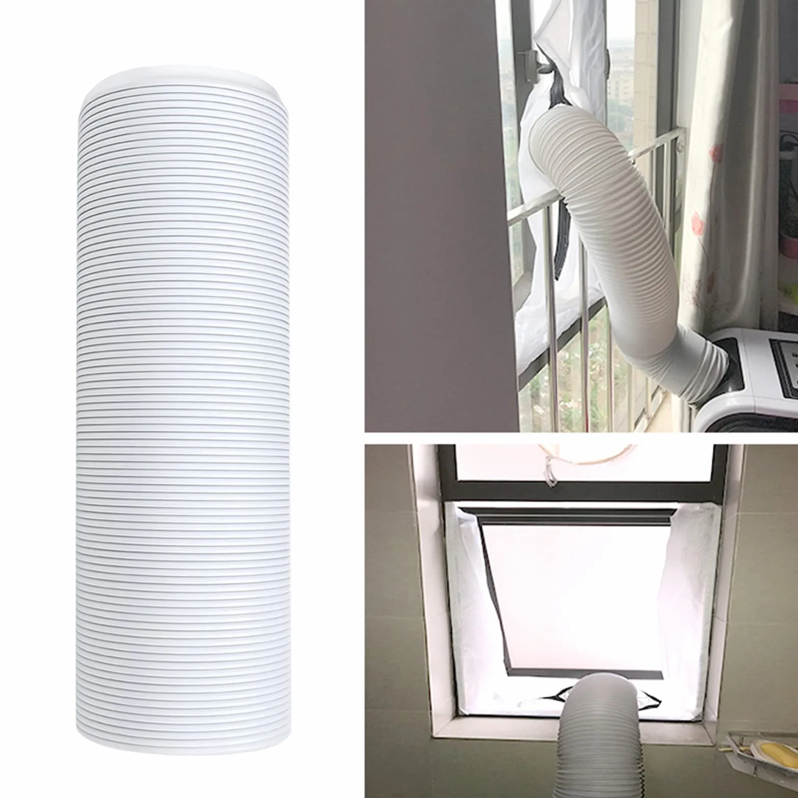 Tubo di Scarico Flessibile per Condizionatori - Universale e Portatile, Diametro 15 cm, Lunghezza 2 m, Perfetto per Sostituzione