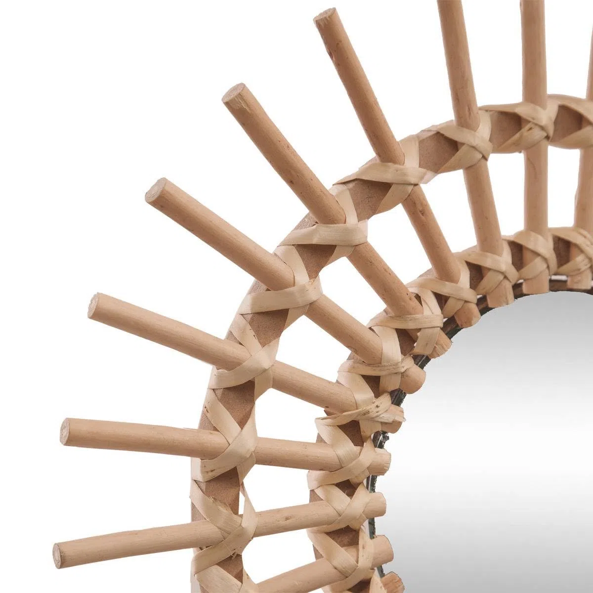 ATMOSPHERA CREATEUR D'INTERIEUR - Specchio in rattan Soleil D30cm