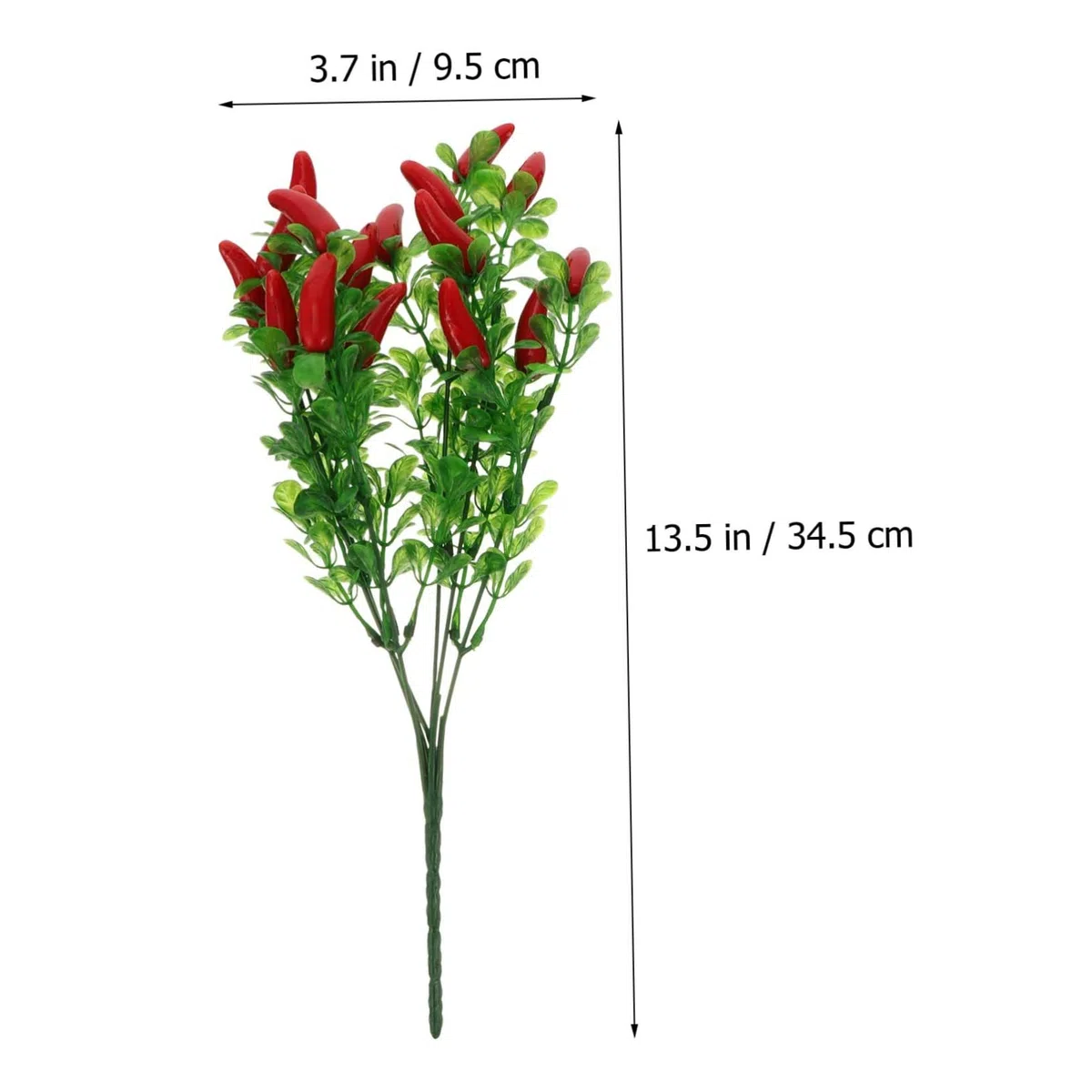 Ciieeo Bouquet di Peperoncini Finti in Plastica 4 Pezzi, Simulazione Realistica, Facile da Curare, Decorazione per Banchetti e Ambienti Esterni