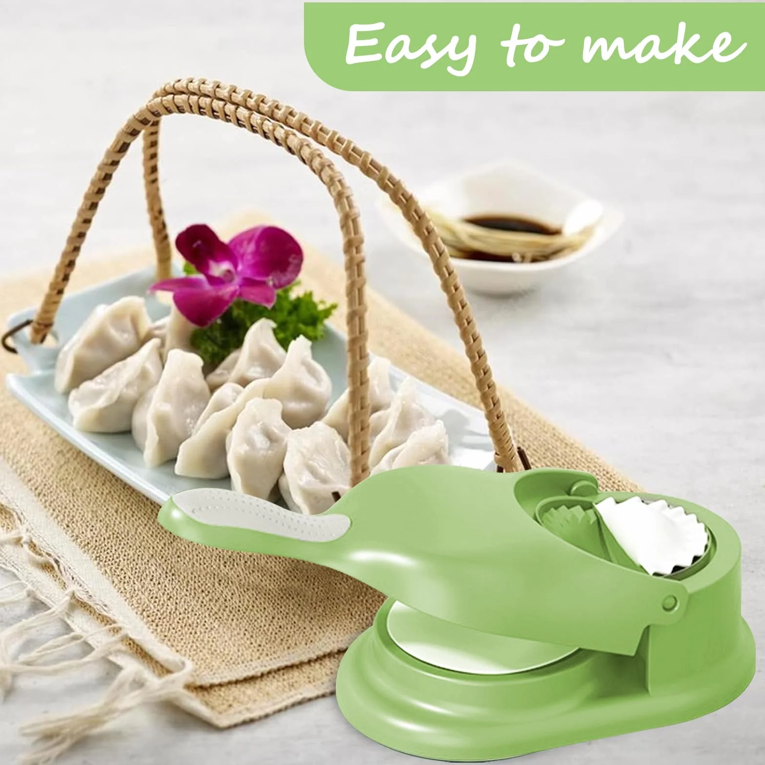 Dumpling Maker, Macchina per Gnocchi 2 in 1, Stampo Per Gnocchi, Formatore per Gnocchi fai da te, Artefatto per la Produzione di Gnocchi, per Cucine, Ristoranti, Scuole, Alberghi