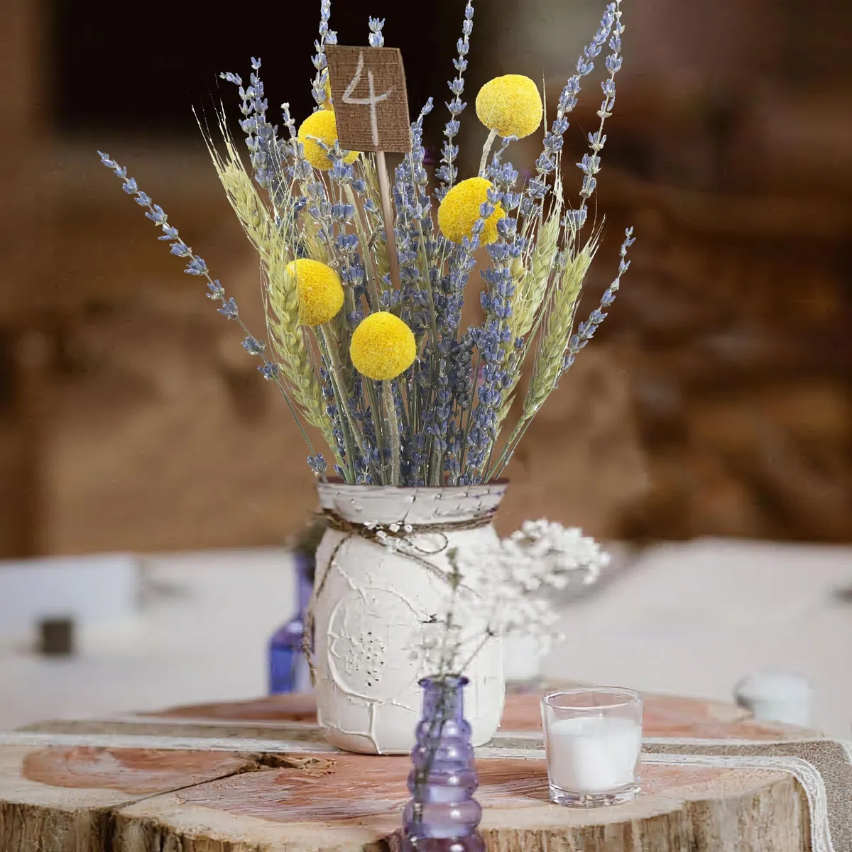 Spighe di Grano Essiccata Fiori Secchi Decorativi per Vaso Naturali Fiori di Lavanda Composizione Fiori Secchi Bouquet per Matrimoni Camino Casa Cucina Chiesa Tavolo Feste Decorazione
