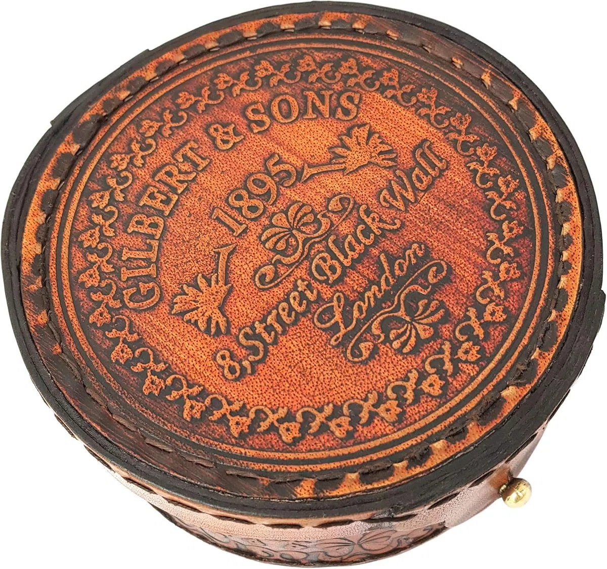 Bussola con meridiana in ottone anticato e rame, orologio con meridiana in scatola regalo, replica orologio da sole, orologio con bussola e meridiana, regalo per lui o per lei