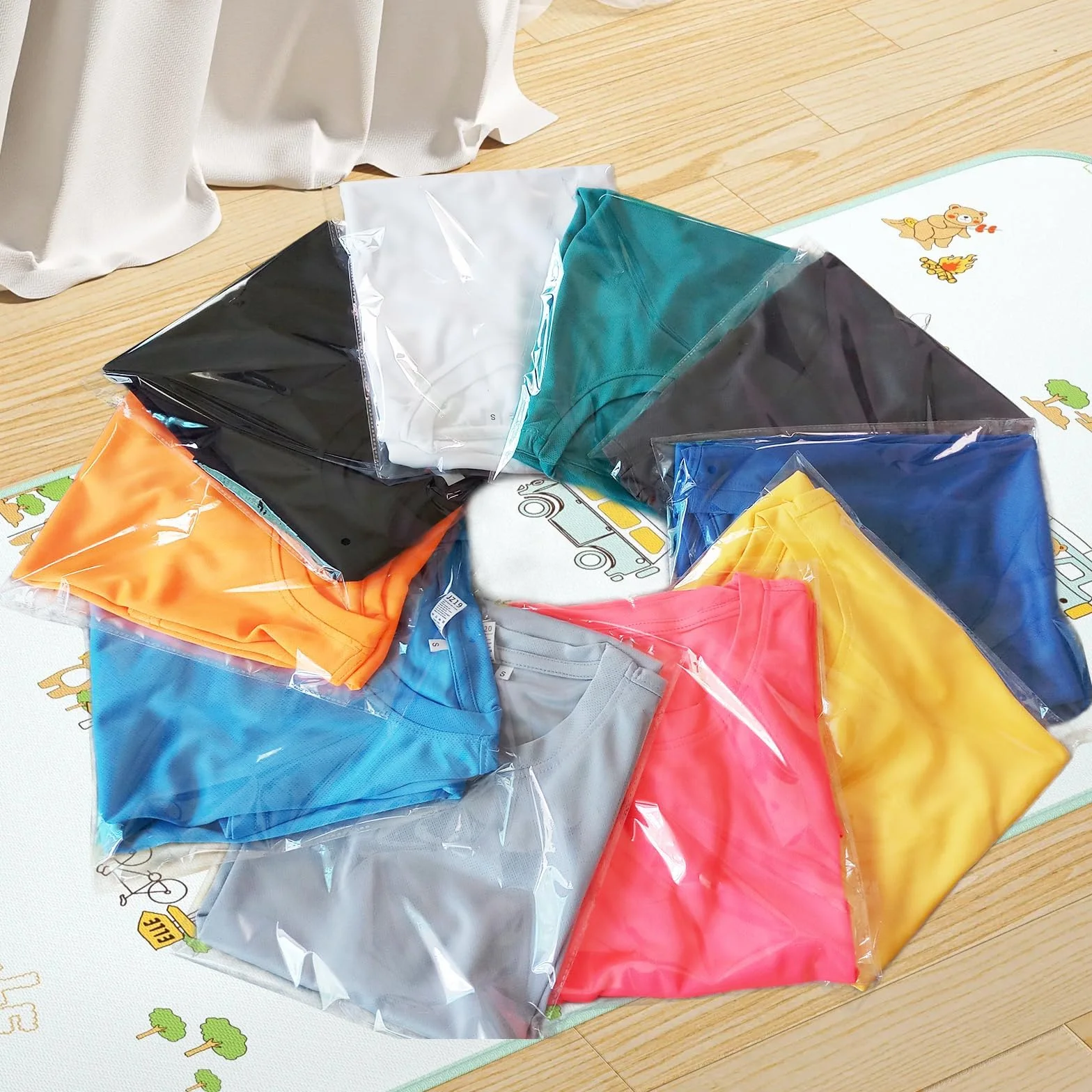 JIANTA 100 Pezzi A3 Cellophane Bags Autosigillanti Trasparente Sacchetti Imballaggio 31cm x 46cm
