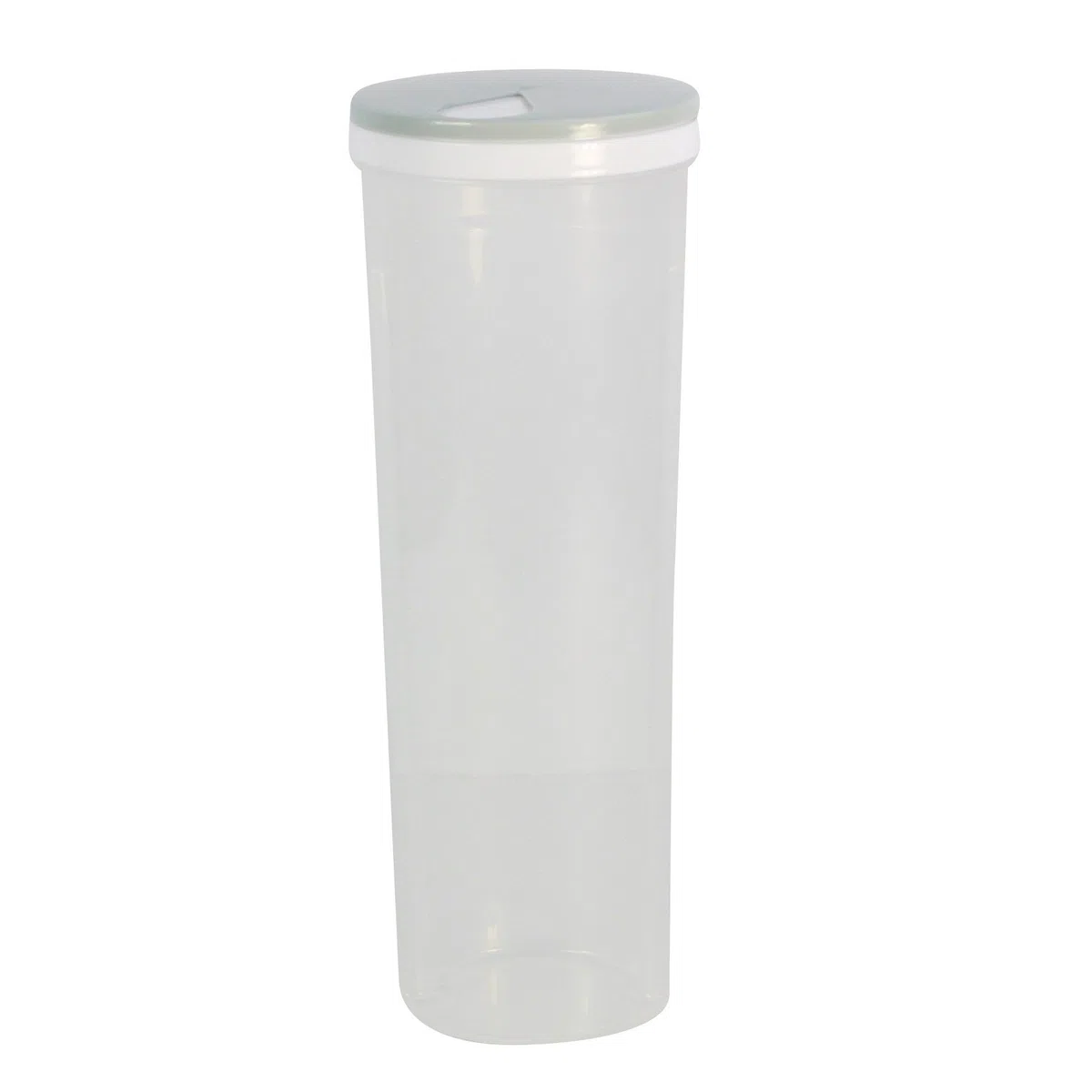 Dispenser per Pasta in Plastica Trasparente con Coperchio Rotante Grigio, 28,6 cm