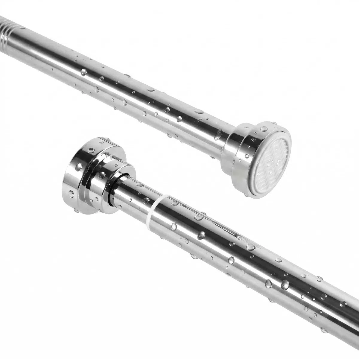 Carehabi Bastone Tenda a Pressione Tenda Doccia 85-200cm Ø 25 mm Asta Appendiabiti per Armadio per Tendaggi Doccia Aperture Delle Porte e Armadio