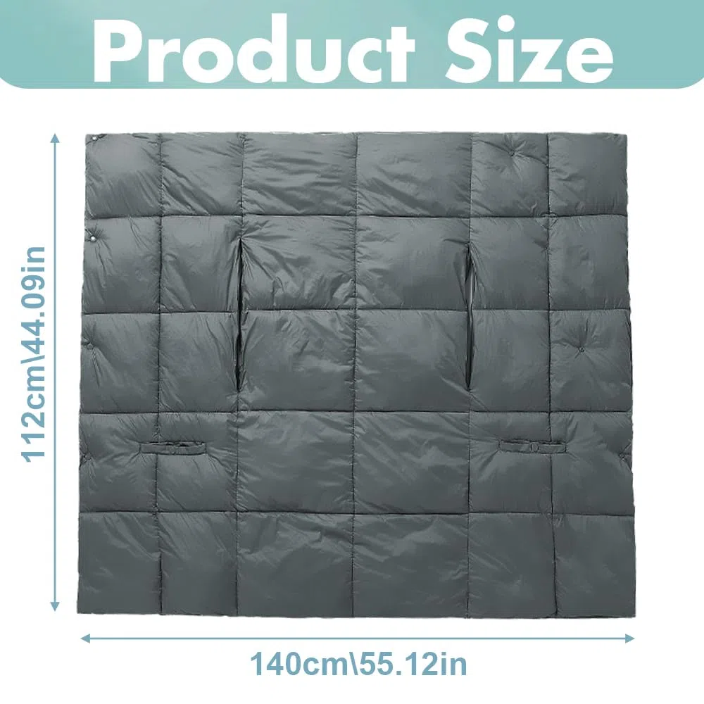 Coperta elettrica con batteria senza fili, 140 x 112 cm, batteria da 10000 mAh, coperta termica USB con 12 zone di riscaldamento e 3 livelli di regolazione della temperatura, lavabile, per casa