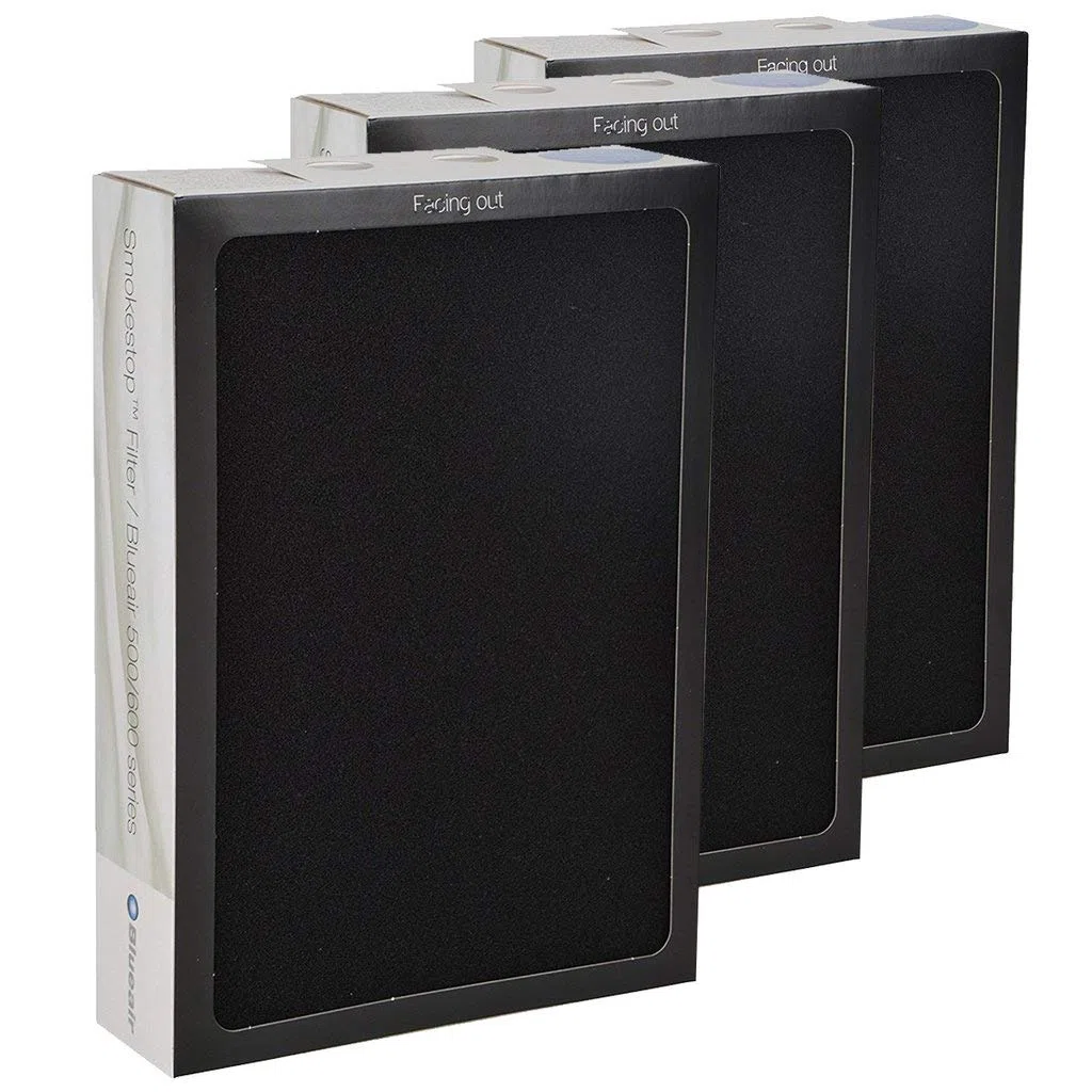 BLUEAIR Filtro sostitutivo originale SmokeStop della serie Classic 500/600 - compatibile con i purificatori d'aria Classic 503, 505, 603, 650E, 550E, 680i, 605 (pacchetto da 3)