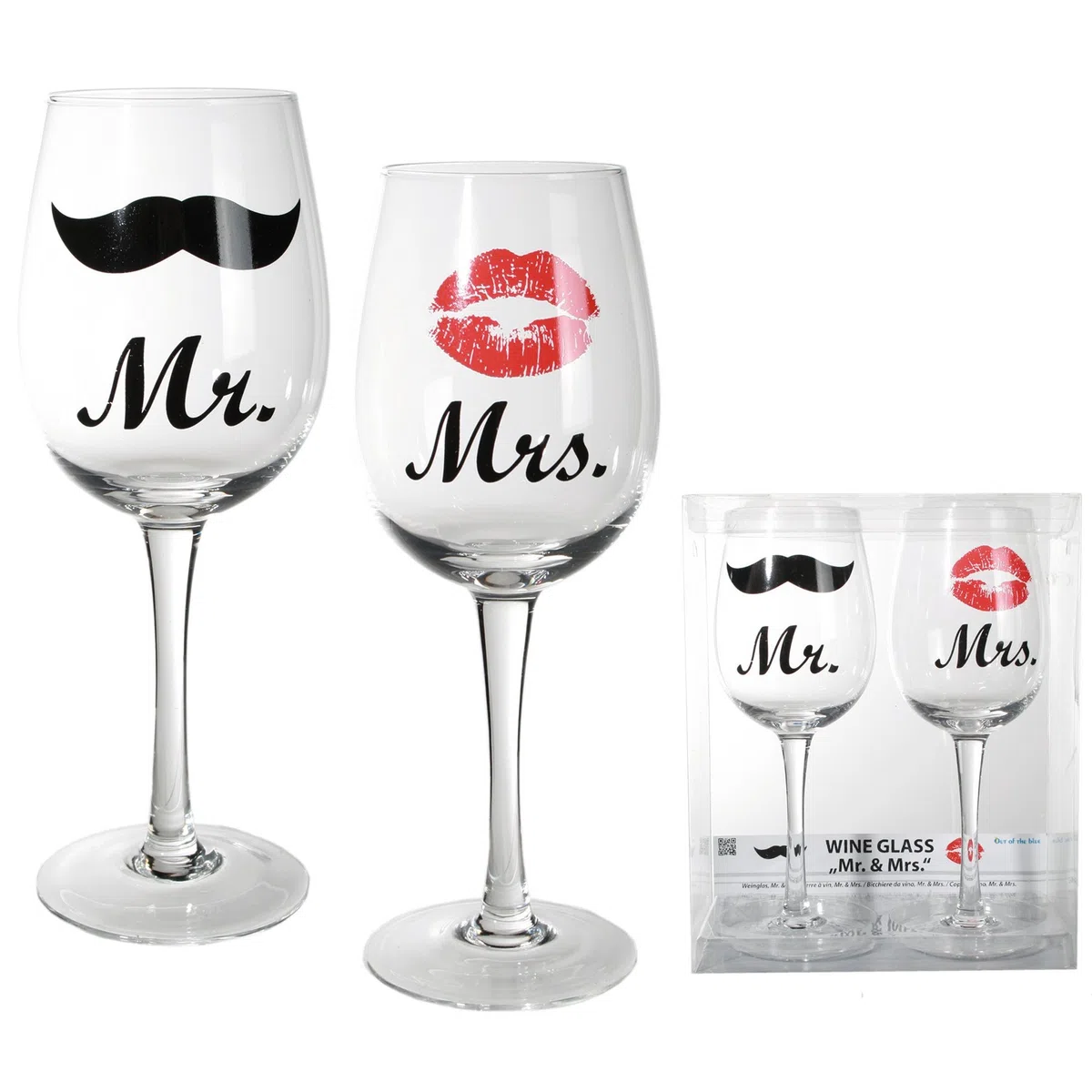 Bicchieri da Vino Mr e Mrs