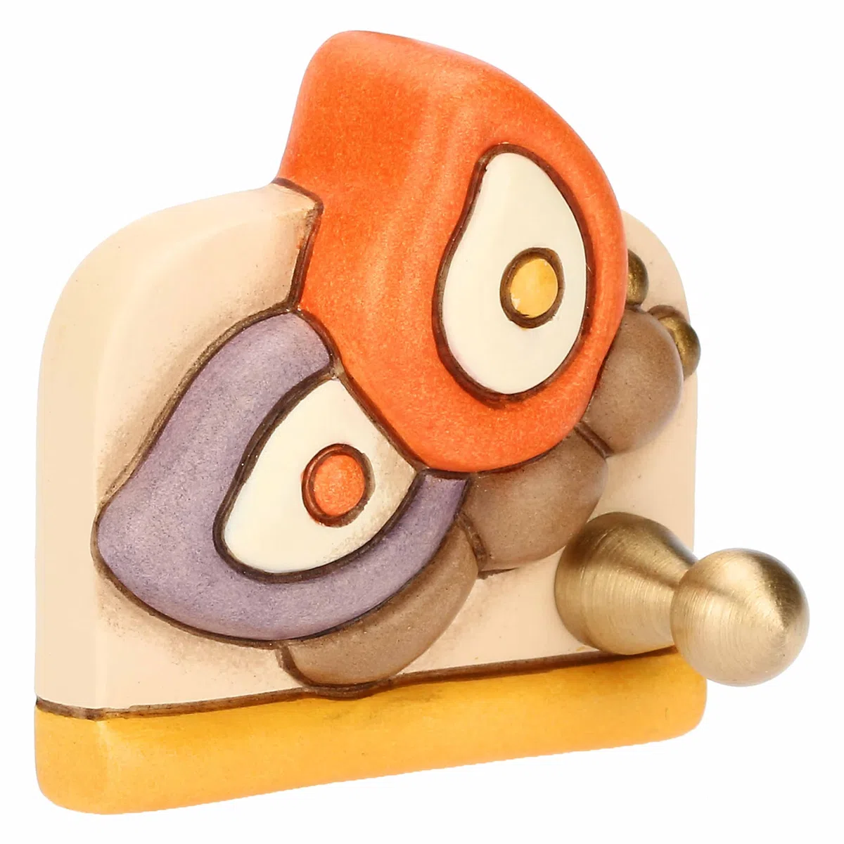 THUN Appendi strofinacci con farfalla Leyla in ceramica Country