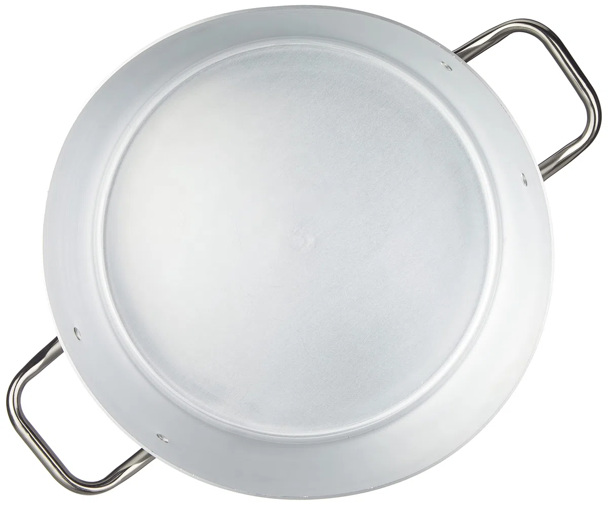Pentole Agnelli, PCMX0440, Casseruola alta con 2 Maniglie in Acciaio Inox, Alluminio, Argento
