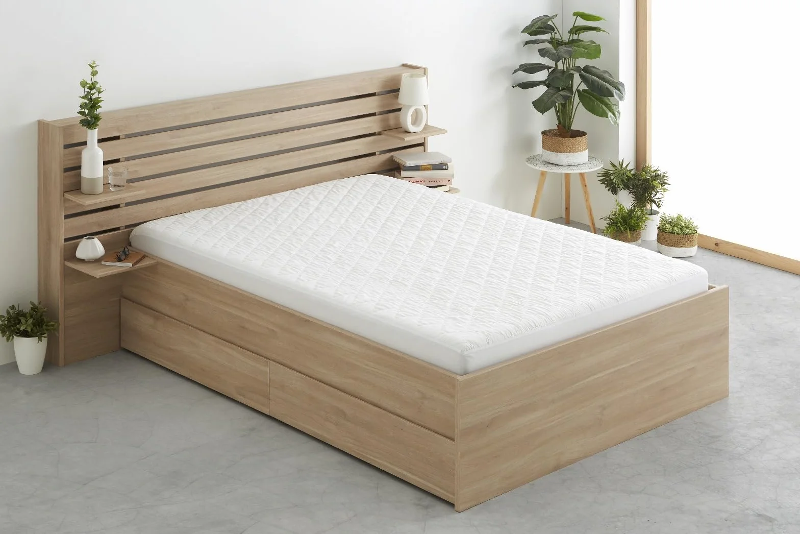 Degrees Home 2Basic – Coprimaterasso Matrimoniale Reversibile Ultra Morbido e Imbottito (160x190/200) – Proteggi Materasso in Microfibra, Traspirante, Certificato Oeko-Tex, Angoli Elasticizzati 32 cm