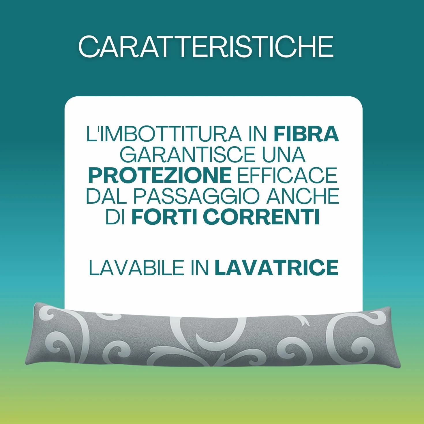 Virsus 4 Paraspifferi con trama DAMASCATO per balconi e finestre, lunghezza 120 cm, 2 Grigi e 2 Beige, paraspiffero sottoporta universale paravento in stoffa tessuto poliestere -697/703
