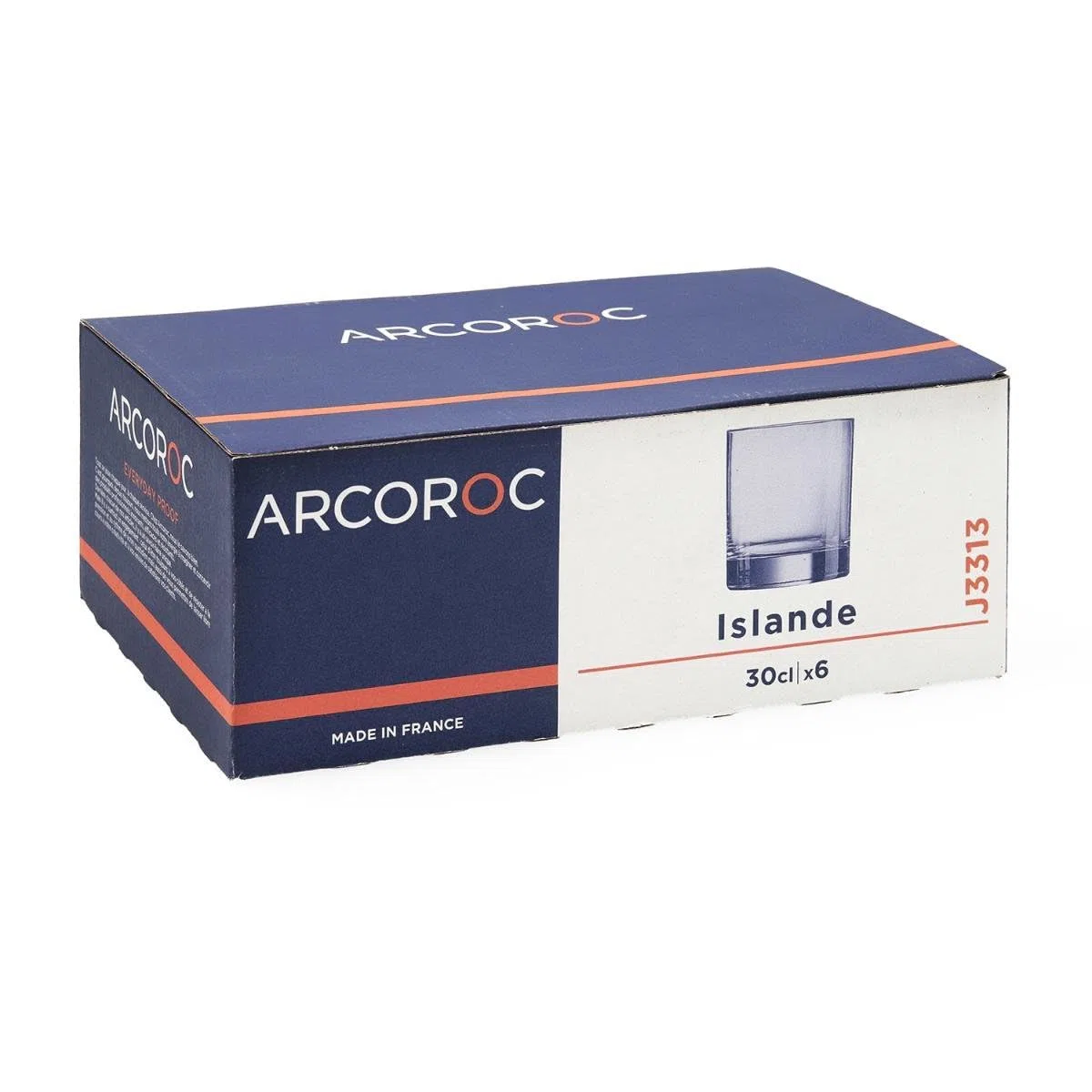 Arcoroc, Set di 6 Bicchieri da 30 cl Islande Old Fashioned