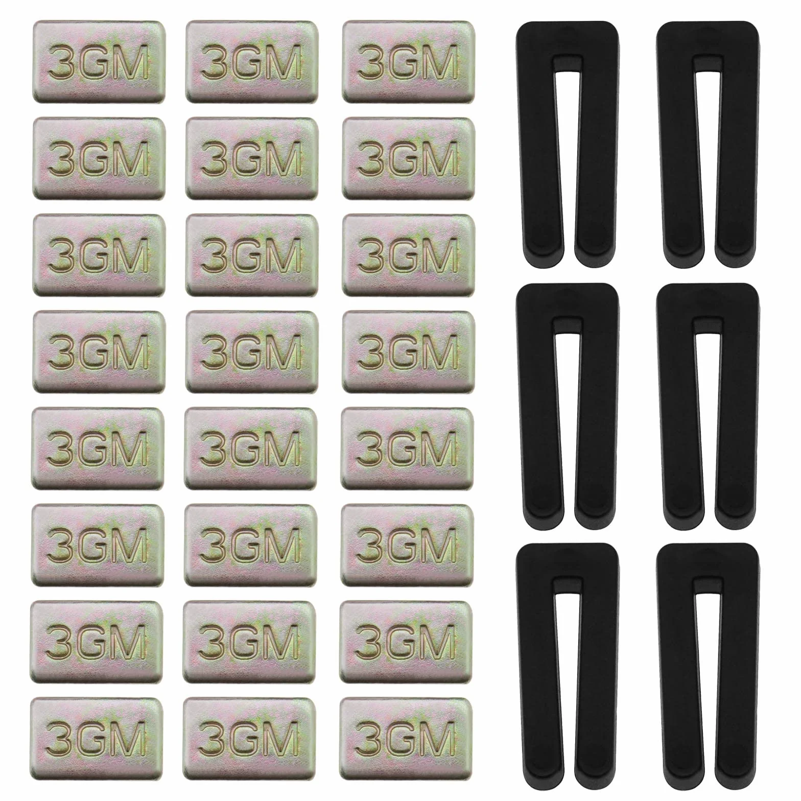 Set di 6 kit di bilanciamento della lama del ventilatore da soffitto kit di bilanciamento ventola inclusi 6 pezzi di clip ventilatore in plastica e 18 pezzi di metallo autoadesivo 3G peso