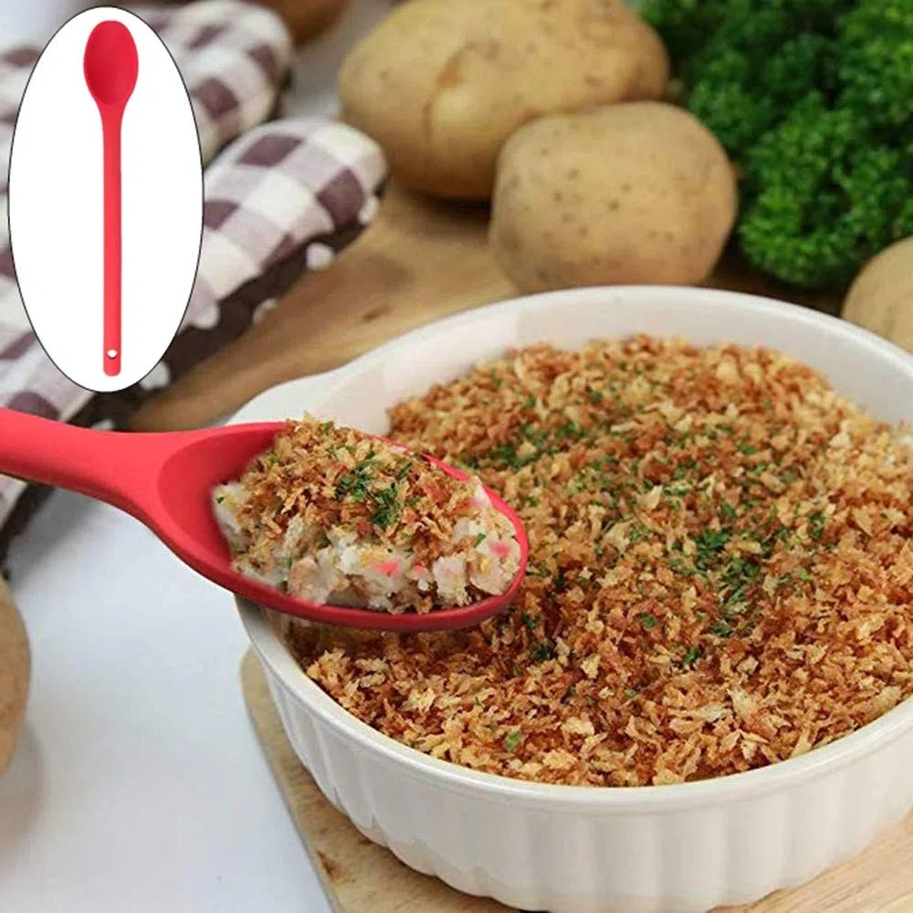 Cucchiai da cucina in silicone, resistenti al calore, 3 pezzi