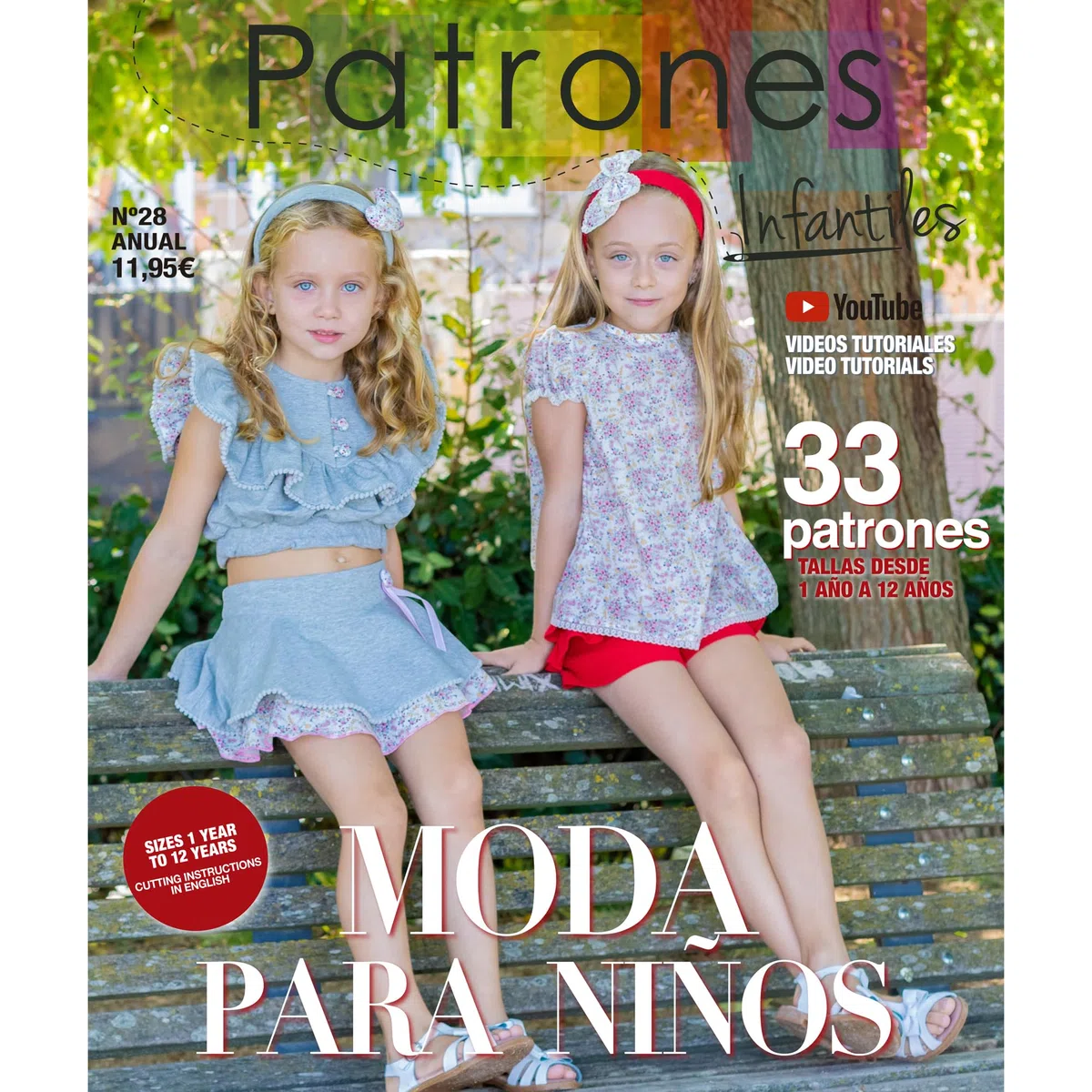 Modelli per bambini n. 28 alla moda per ragazza e ragazzo. 22 disegni di cucito per bambini, taglie da 1 a 12 anni, con tutorial video passo-passo su Youtube. Cuci con noi!